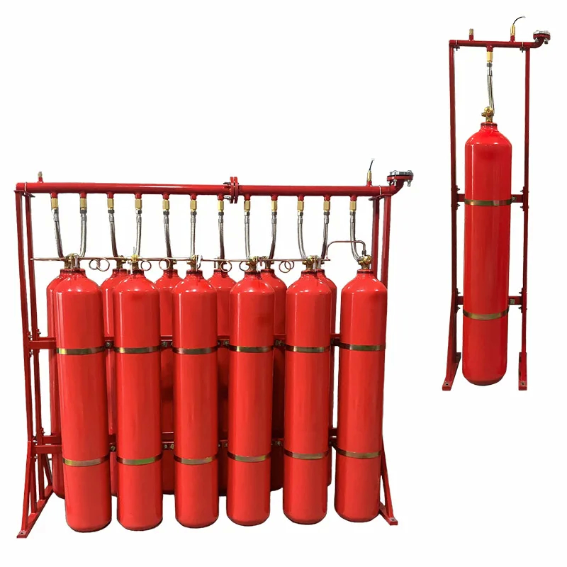 High Durability Pipe Network CO2 Fire Suppression System With 5.7MPa Plywood Outer Box