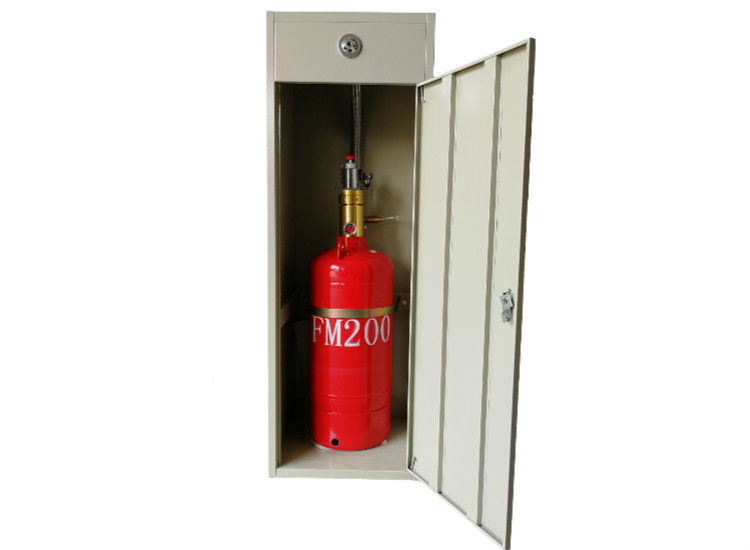 عديم الرائحة FM200 نظام إطفاء الحريق / heptafluoropropane النار قمع نظام مجلس الوزراء نوع