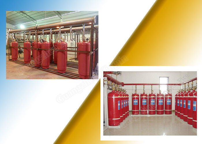 Enclosed Flooding FM200 Fire Suppression System For Multiple Rooms Control